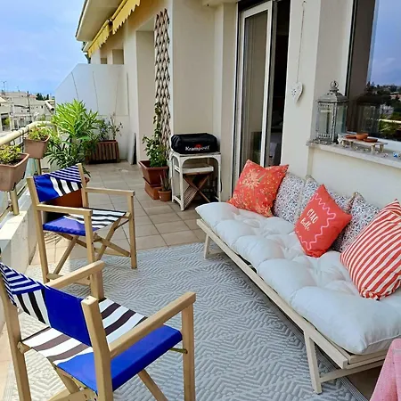 Daire Stunning 2 Bedroom With Terrace And Sea View, Cimiez Liberation